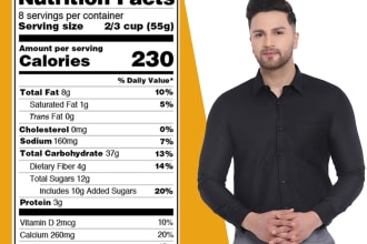 create fda, cfia, eu, fsanz compliant nutrition facts label and supplement label