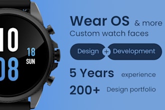 design and develop a custom watch face for your smartwatch