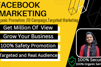promote facebook ads campaign, fb promotion, and social media marketing