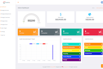 develop a custom CRM and erp system in laravel