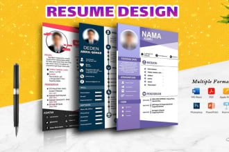 design professional resume and CV