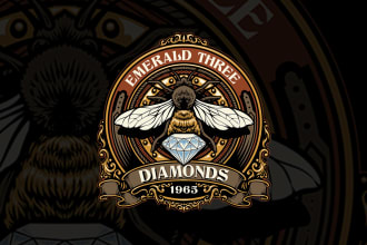 design vintage hand drawn logo