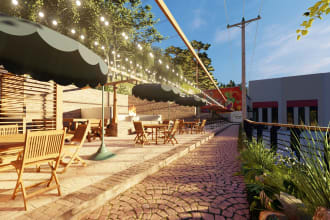 design your landscape, garden, front and back yard, with renderings