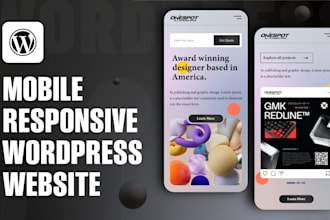 design wordpress website or redesign wordpress websites