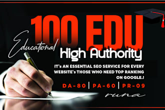 high da 100 education manual SEO backlinks link building