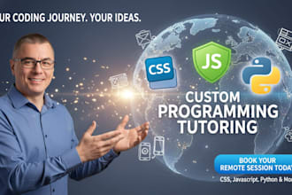teach you how to code, you choose the language python, PHP, sql, javascript
