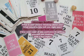 offer a psychic medium reading by channeling your person