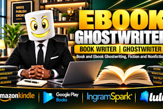 be your ebook ghostwriter, book writer, ghostwriter, book and ebook ghostwriting