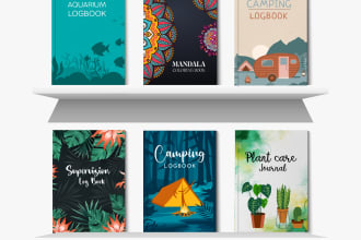 design notebook, journal, planner, notebook  for your kdp business