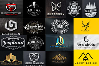 timeless unique 3d business logo design and with 3d mockup