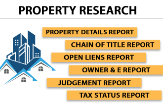 provide real estate property title search with all deeds