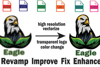 revamp, improve, fix, refresh and enhance your existing logo