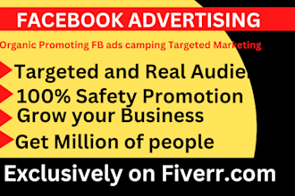 be your facebook marketing, advertising, fb ads camping