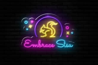 design an amazing neon logo