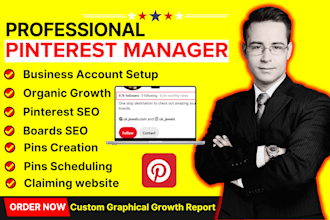 manage pinterest business account, pin design, posting, idea pin, boards