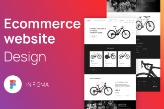 create a responsive ecommerce website design in figma