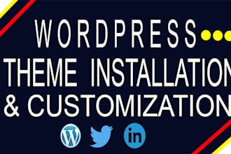 install theme forest wordpress theme,customization