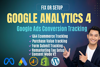 setup google analytics 4, ga4 ecommerce tracking, gads conversion tracking GTM