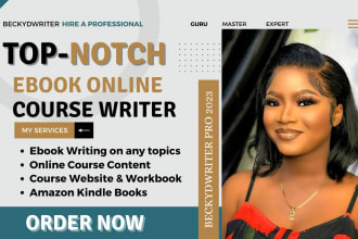 ghostwrite ebook online course content on amazon teachable kajabi wix thinkific