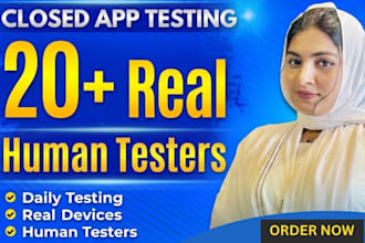 provide 12 testers for google play closed testing for 14 days 12 app tester