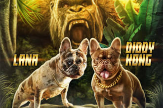 design dog flyers and litter announcement banners