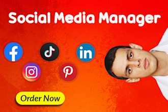 be your social media manager instagram, facebook, pinterest
