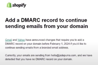 quickly setup dmarc for your shopify domain