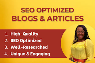 write original and engaging SEO blog posts and articles