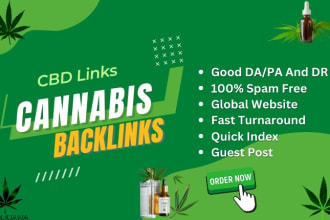 provide marijuana, hemp and cannabis backlinks to google indexing site