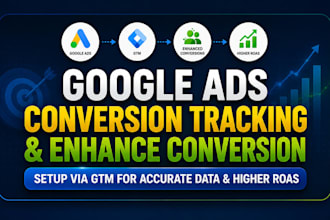 set up google ads conversion tracking and gads enhanced conversions via GTM