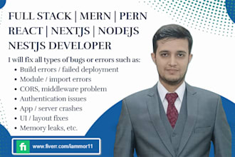 fix javascript, react, nextjs, nodejs, nestjs and socket bugs, issues and errors