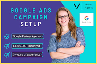 set up your google ads PPC campaigns and meet you to review