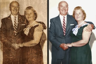 photo restoration, restore old photo,colorize old photo