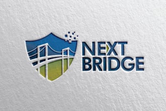 provide modern different bridge logo design