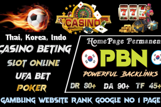 create thailand korea singapore hong kong indonesia high tf DR da SEO backlinks