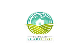 design elegant perfect amazing suburban sharecrop logo in 1 day