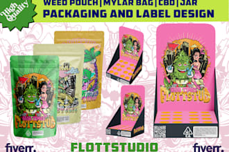 make cannabis packaging, box and label for your product