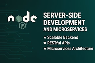 build nodejs backend and microservices for your application