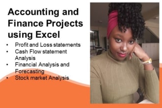 do accounting, finance and excel projects