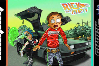 draw custom cover art design for your brand