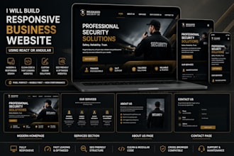 build a responsive business website with react and firebase