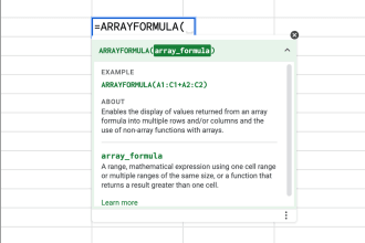 write google sheets formulas