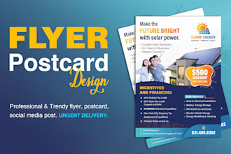 design modern flyer design, postcards business flyers