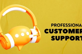 support customers via live chat, email and calls