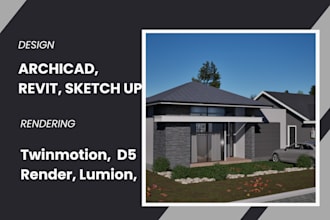 make 3d model in sketchup and render with lumion