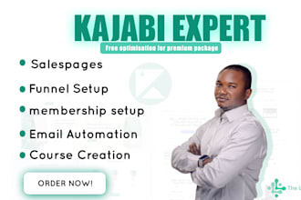 design beautiful kajabi website, kajabi landing pages, kajabi online course