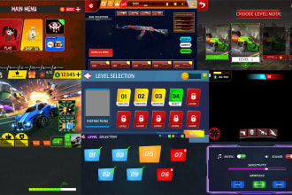 design unique game UI UX for your games