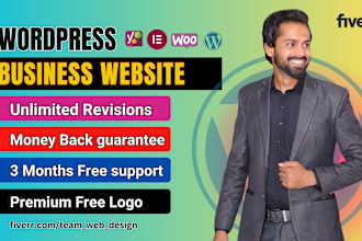 create responsive wordpress business website design