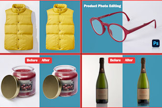 do product photo retouching and background remove