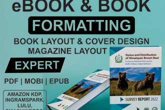 book formatting and layout design for books